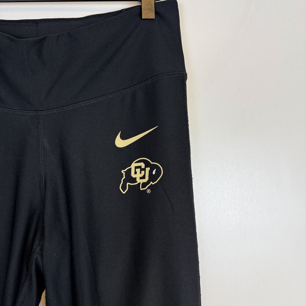 Nike Dri-Fit CU Boulder Colorado University Leggings 28” Black - M - Picture 2 of 9